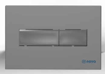 7319 Кнопка к инсталляции Slim серая матовая
