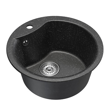 Мойка ML-GM12 круглая, черная (308) 480 мм NEW