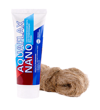 Комплект Aquaflax nano, уплотн.паста 30гр.+15 гр.лён(25)