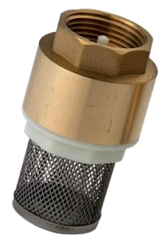 Клапан обратный 1" FRAP пласт.шток с сеткой F272.06 6/60