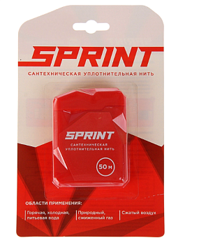 Нить уплотнительная Sprint 50м.бокс+50м.кат, блистер(25)