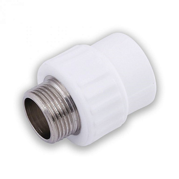 Муфта комб. нар. рез 20*1/2 Valfex белый (30/150)