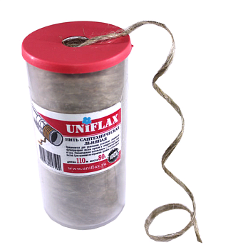 лен сантехнический уп-ка 80г UNIFLAX 110м (1/10)