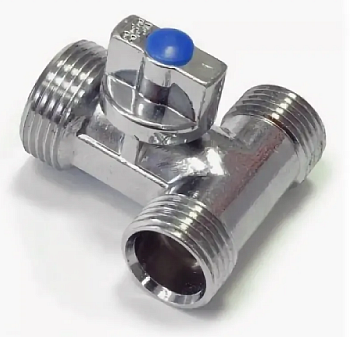 Кран шар. 3-прох. 1/2"х3/4"х1/2" VALFEX (1/100)