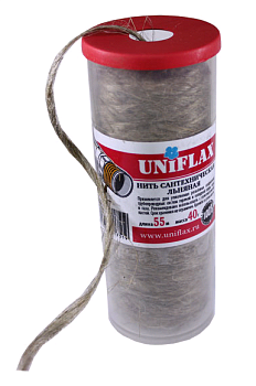 лен сантехнический уп-ка 40г UNIFLAX 55м (1/24)